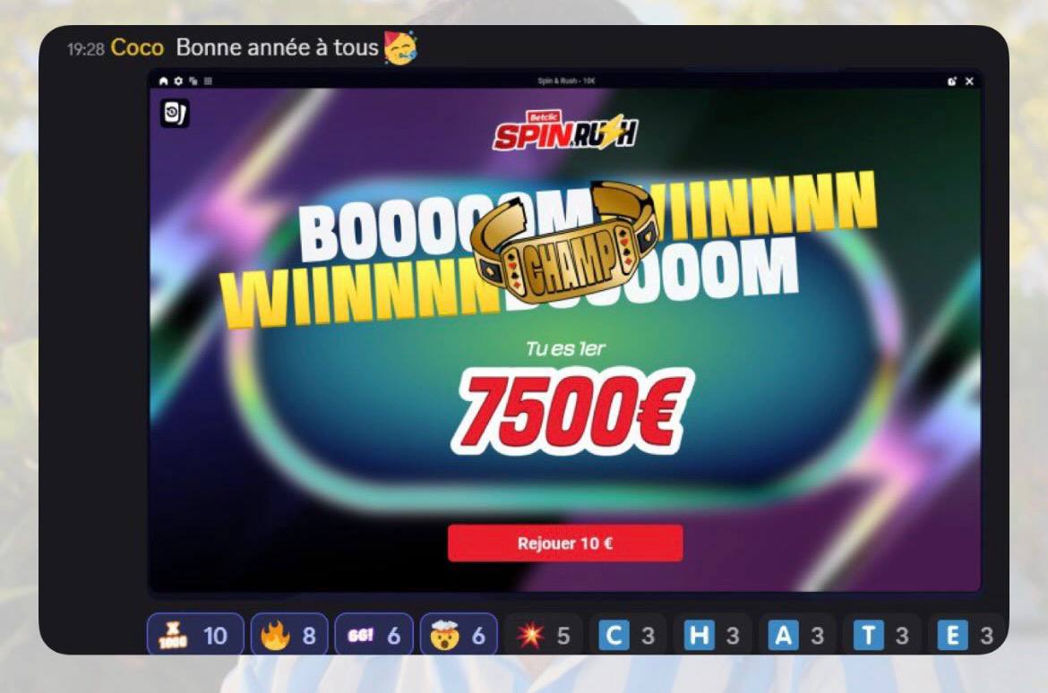 Résultat d'un élève SpinPro