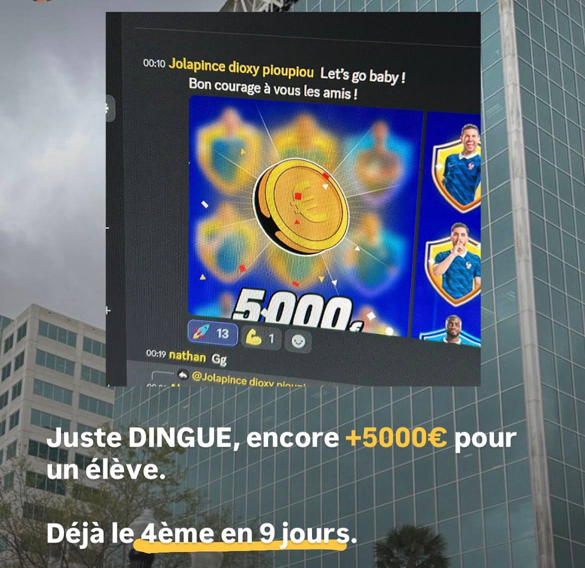 Résultat d'un élève SpinPro