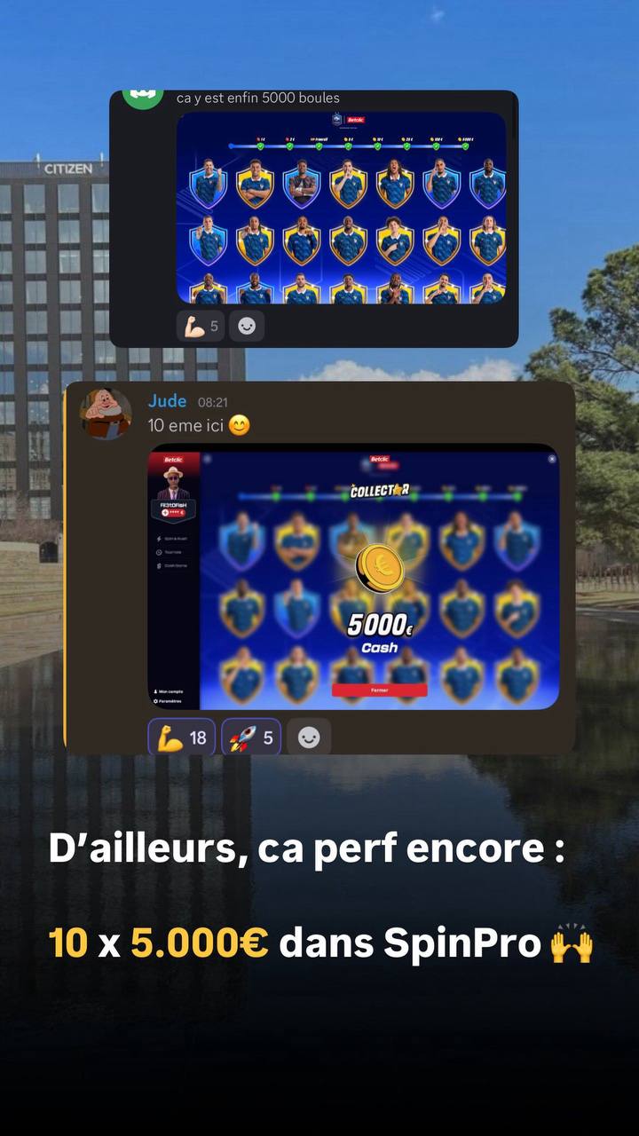 Résultat d'un élève SpinPro