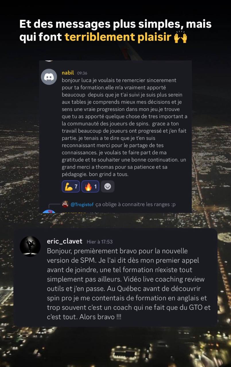 Résultat d'un élève SpinPro